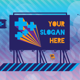Billboards - vector gratuit #210291